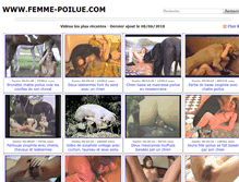 Tablet Screenshot of femme-poilue.com